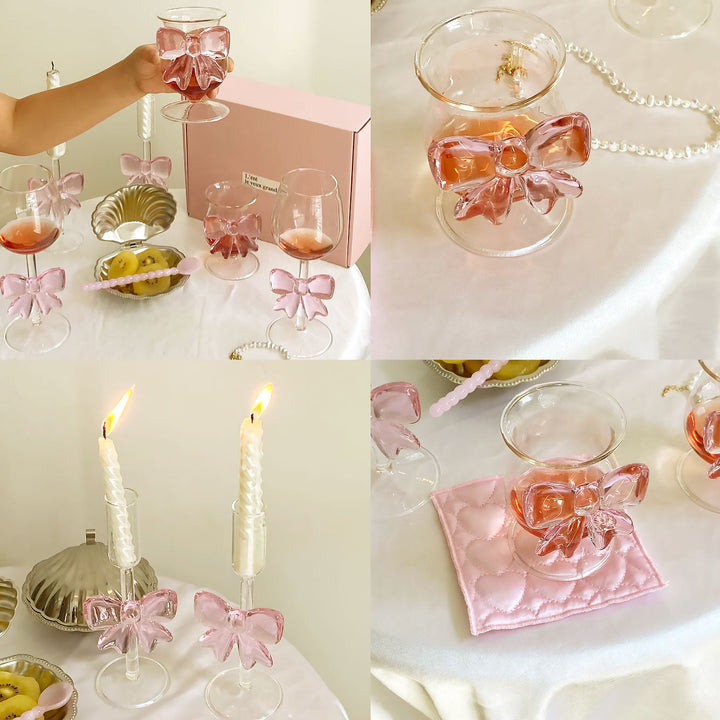 Glass Bow Candleholder | Bowlift