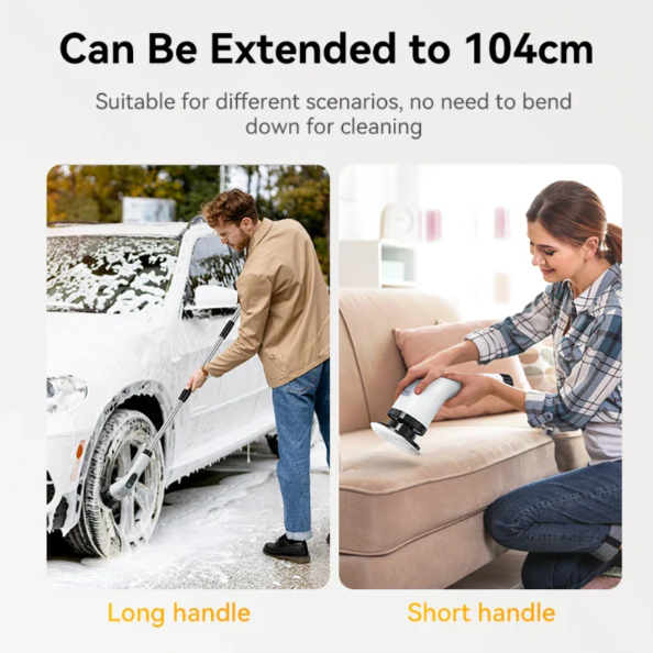 BowLift | Cordless Electric Cleaning Brush with 7 Replaceable Attachments