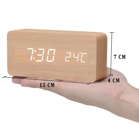 BowLift | LED wooden watch with voice activation
