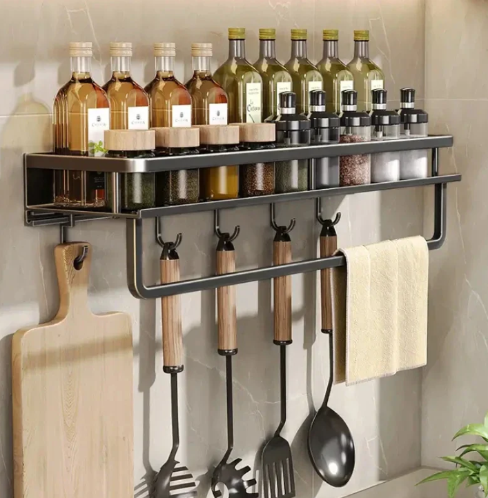 BowLift | Modern Gray Kitchen Shelf