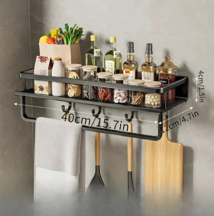 BowLift | Modern Gray Kitchen Shelf