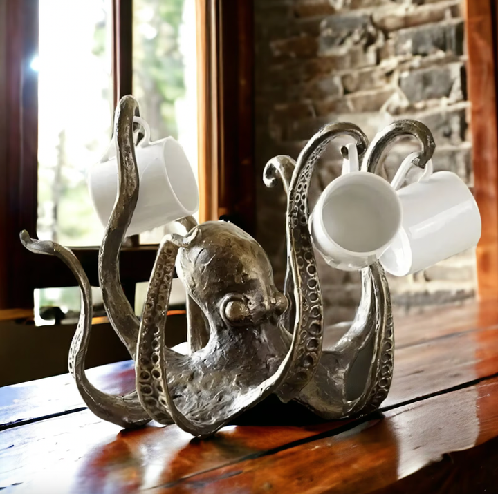 BowLift | Rustic Octopus Mug Holder Stand – Krukky
