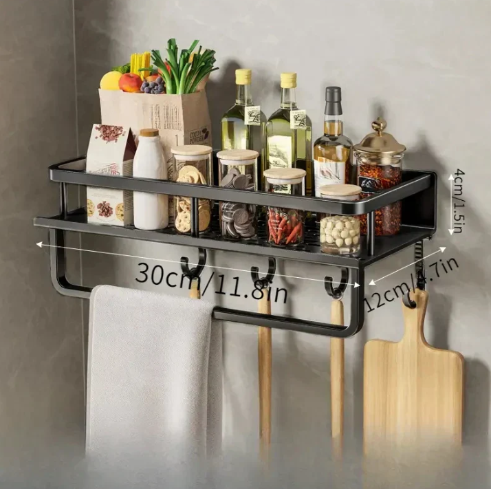 BowLift | Modern Gray Kitchen Shelf