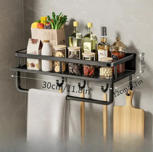 BowLift | Modern Gray Kitchen Shelf