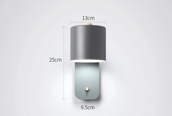 BowLift | Modern LED Wall Light with Switch – Indoor Wall Sconce for Home Decor