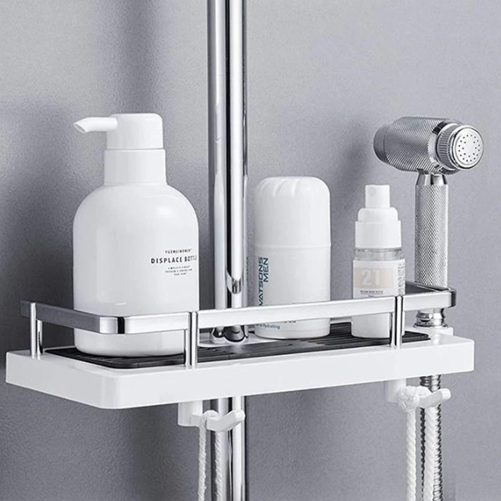 BowLift | Space-saving shower shelf