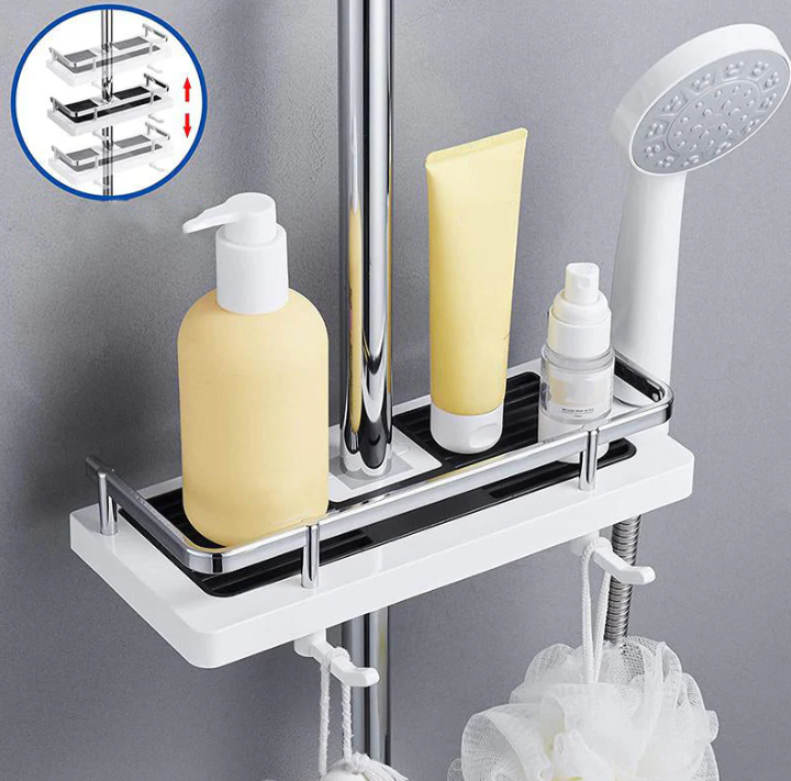 BowLift | Space-saving shower shelf