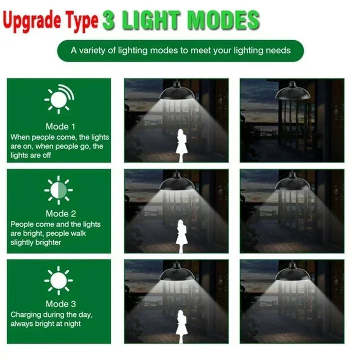 BowLift | Solivara Solar Chandelier | With Sensor & Remote Control | IP65 | Warm/Cold White | 10h Runtime
