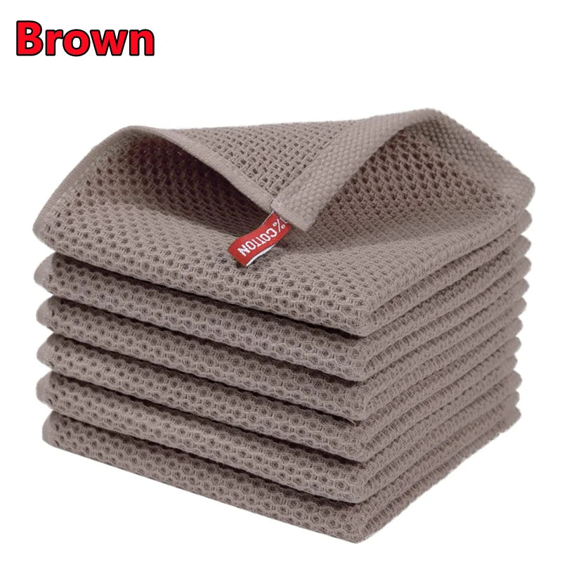 BowLift | EcoWaffle Dish Towel | 100% Cotton | Absorbent & Quick-Drying | Honeycomb Design