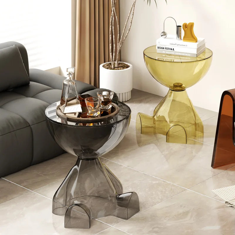 BowLift | European Acrylic Transparent Space-Saving Coffee Table