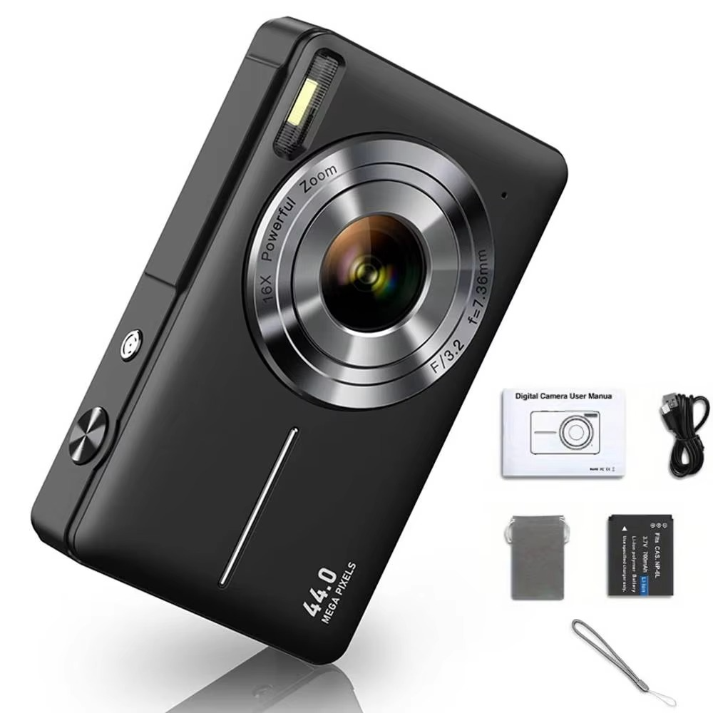 BowLift | High-Resolution Kids' Digital Camera - 1080P HD, 44MP with 16X Zoom
