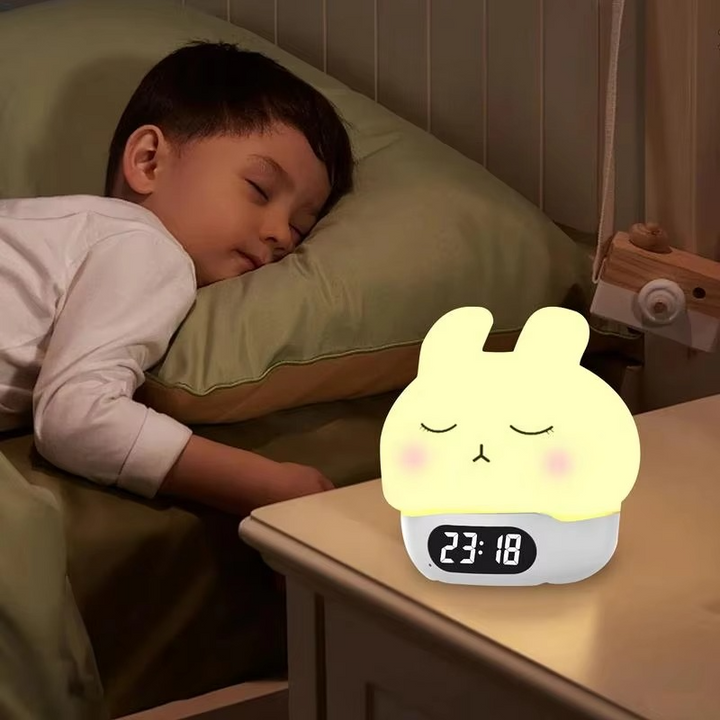 BowLift | Bunny Digital Alarm Clock with Sleep Trainer and Night Light