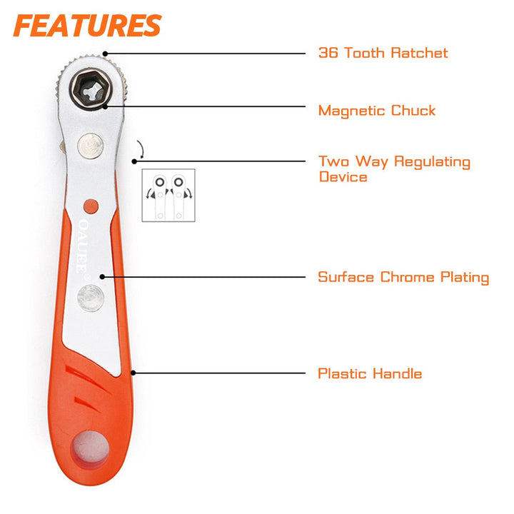 BowLift | Mini Quick Hexagon Ratchet Wrench Tool
