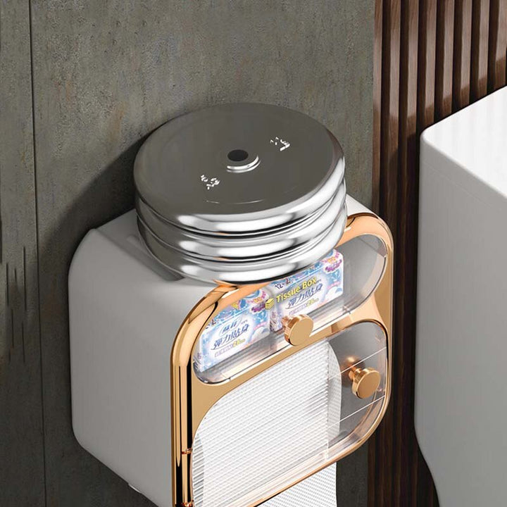BowLift | MultiBox Wall-Mounted Toilet Paper Towel Storage Box