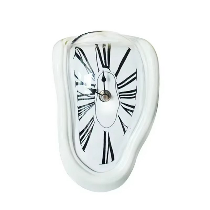 BowLift | Surreal Melting Wall Clock – Distorted Dali-Inspired Timepiece for Home & Garden