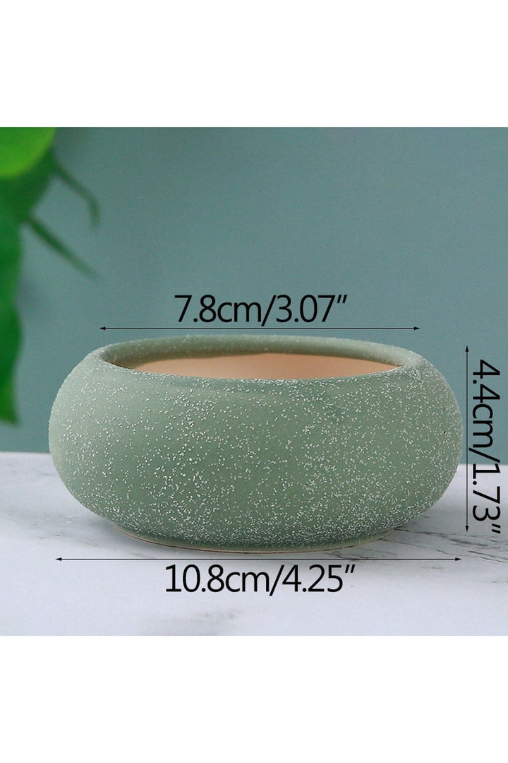 Frosted Stone Flower Pot | Bowlift