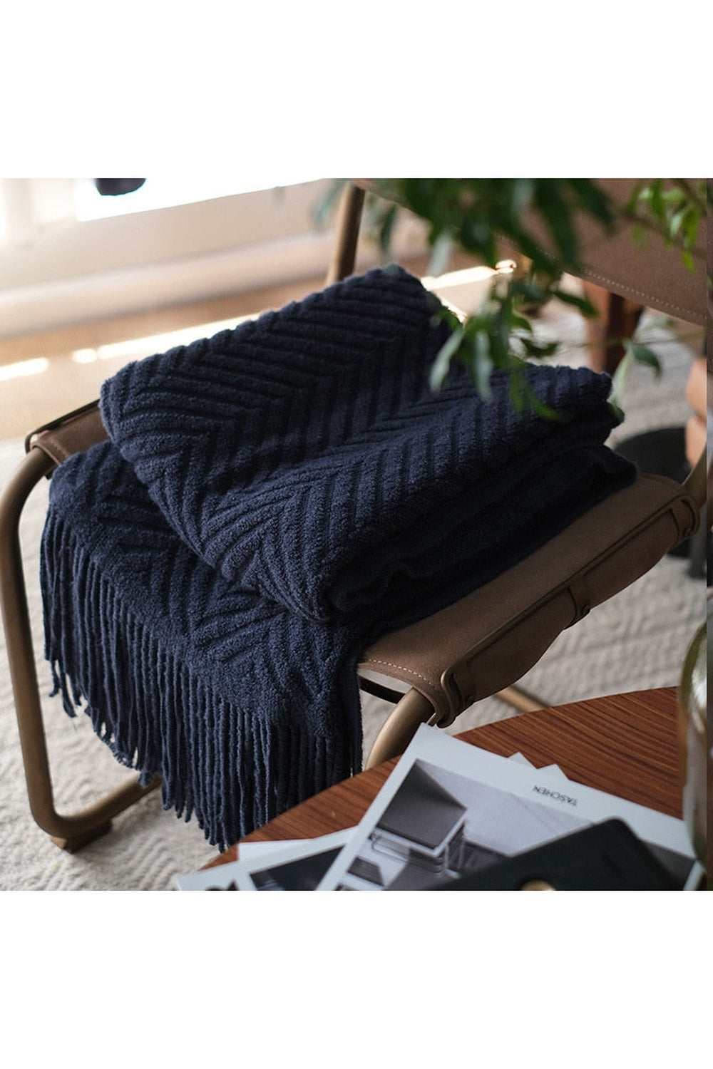 Zack Pattern Dark Academia Blanket | Bowlift