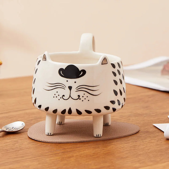 BowLift | Happy Cat Long Legs Ceramic Mug