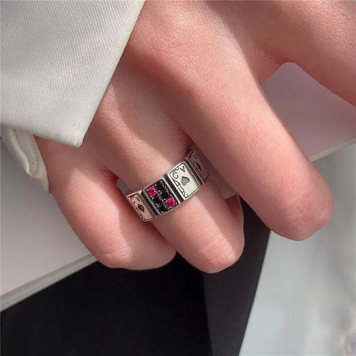 BowLift | Adjustable Playing Cards Open Cuff Rings