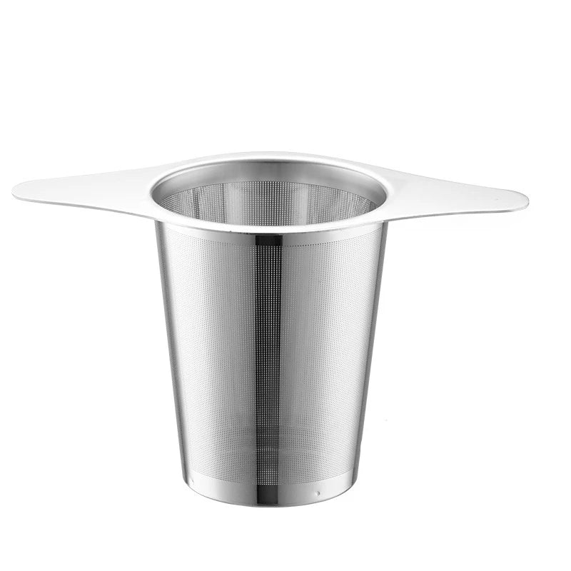 BowLift | Tea Egg LeafLuxe Stainless Steel | Extra Fine Mesh Tea Strainer | With Double Handles | For Loose Tea