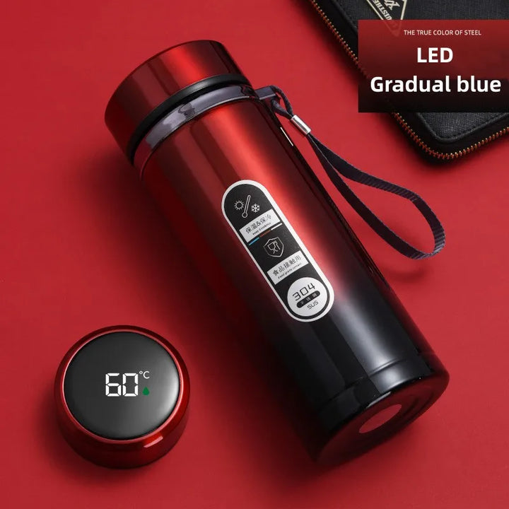 BowLift | 800ml-1L Stainless Steel Thermos – Portable Vacuum Flask with LED Temperature Display