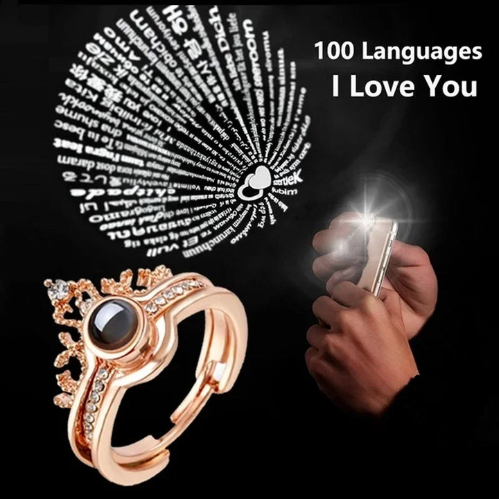 BowLift | I Love You Magnetic Projection Couple Necklace Set
