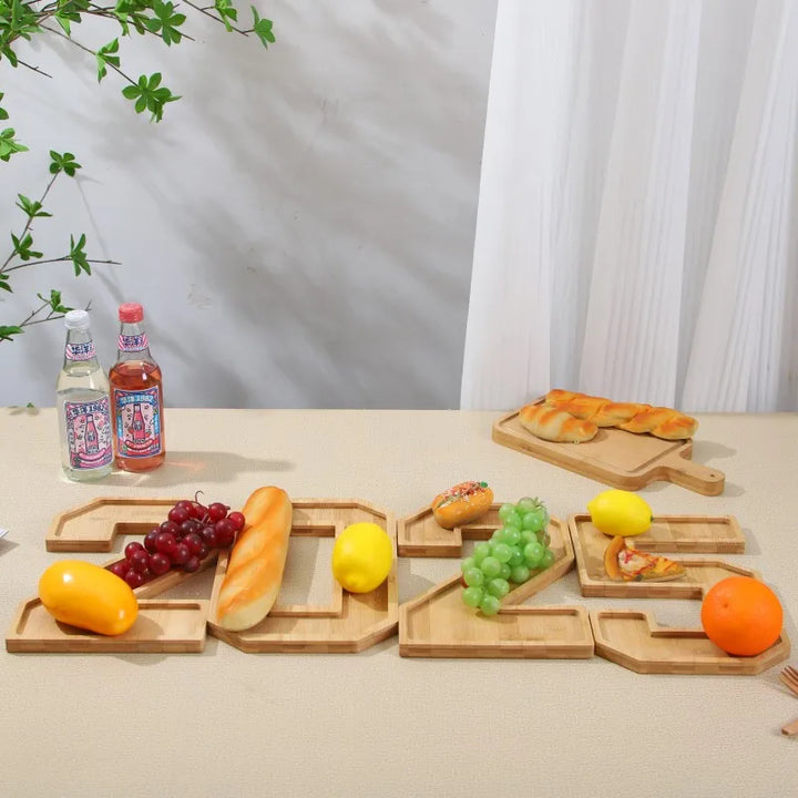 BowLift | Wooden Numbers Serving Tray