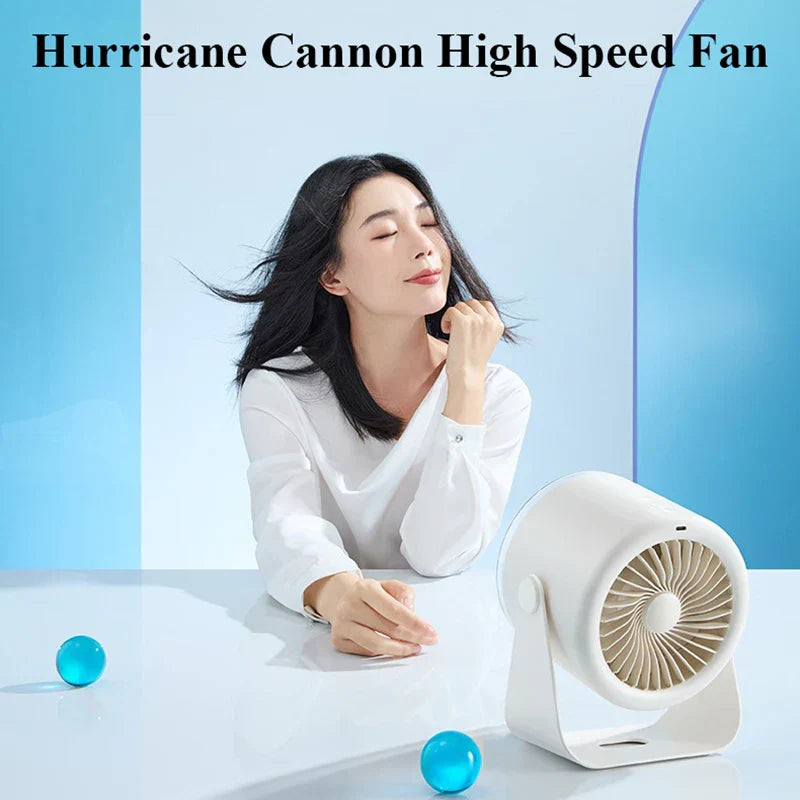 BowLift | Multi-Speed Adjustable Rechargeable Travel Desktop Fan