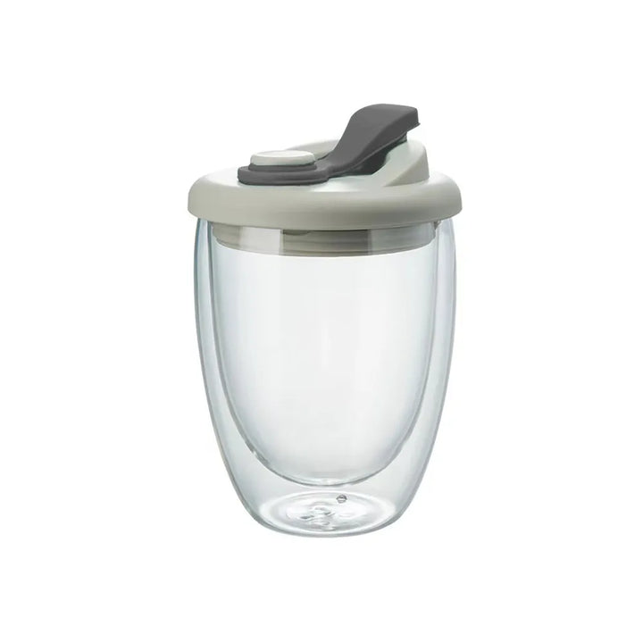 BowLift | Leak-Proof Double Wall Glass Transparent Mug