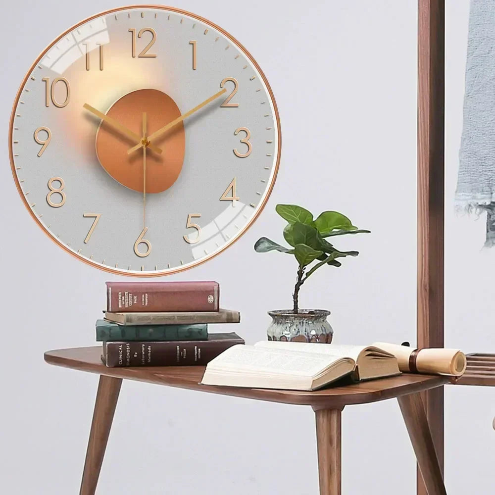 BowLift | SilentTime – Digital Wall Clock in Classic Style