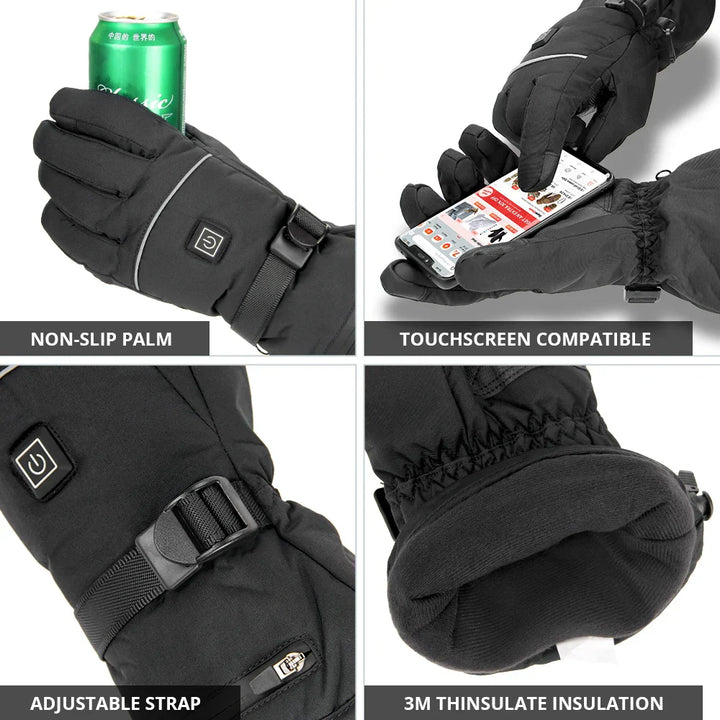 BowLift | Non-Slip Waterproof Winter Heated Gloves