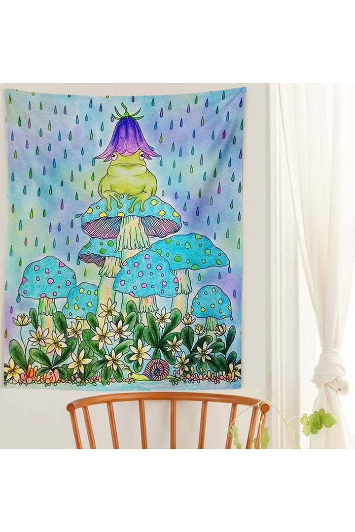 Frogs World Psychotropic Tapestry | Bowlift