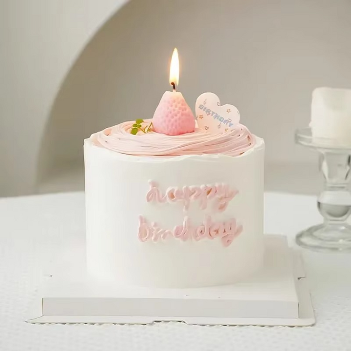 BowLift | Charming Strawberry Soy Wax Scented Candles - Aromatherapy & Decorative