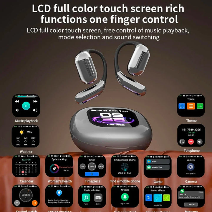 BowLift | Real-Time Translation Earbuds with LCD Touch – Lexora