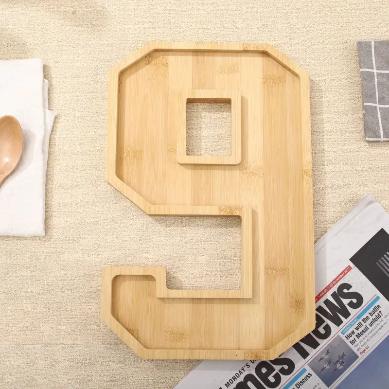 BowLift | Wooden Numbers Serving Tray