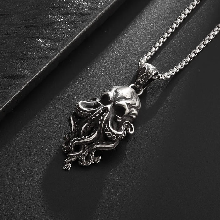 BowLift | Gothic Skull Octopus Tentacle Necklace