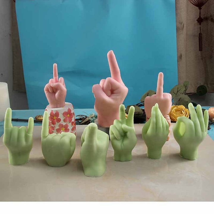 BowLift | Middle Finger Hand Gestures Artsy Candle DIY Molds