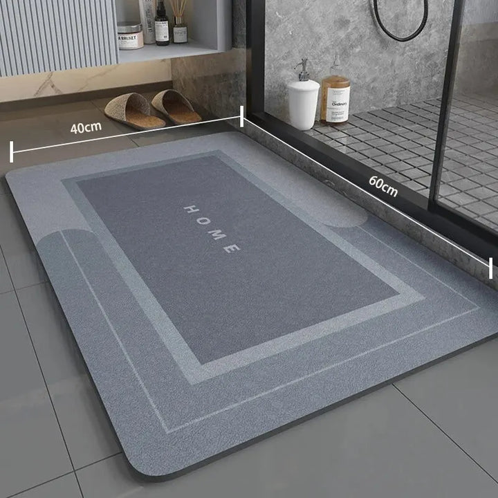 Non-Slip Bath Mat, Quick-Drying Microfiber, 40 x 60 cm