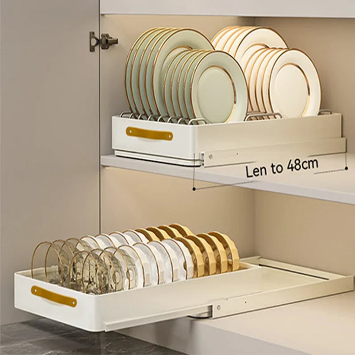 BowLift | Stainless Store Kitchen Cabinet Pull-Out Sliding Organizer