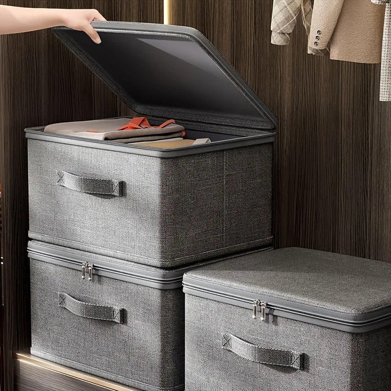 BowLift | Foldora Storage Box | Foldable & Space-Saving | With Zipper Lid