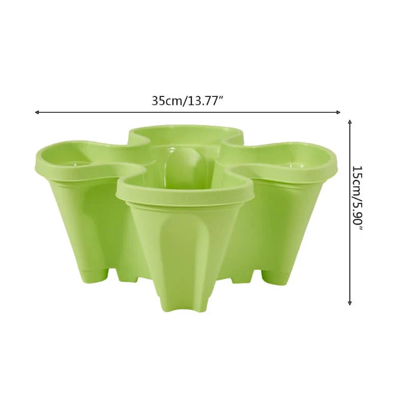 BowLift | Space-saving stackable plant pots – Vertical planting system with wheels