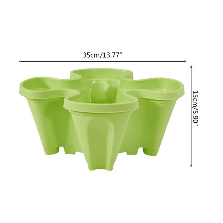 BowLift | Space-saving stackable plant pots – Vertical planting system with wheels