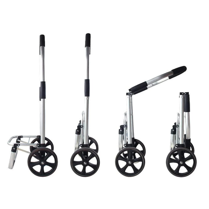 BowLift | Foldable Aluminium Shopping Trolley – CarryEase