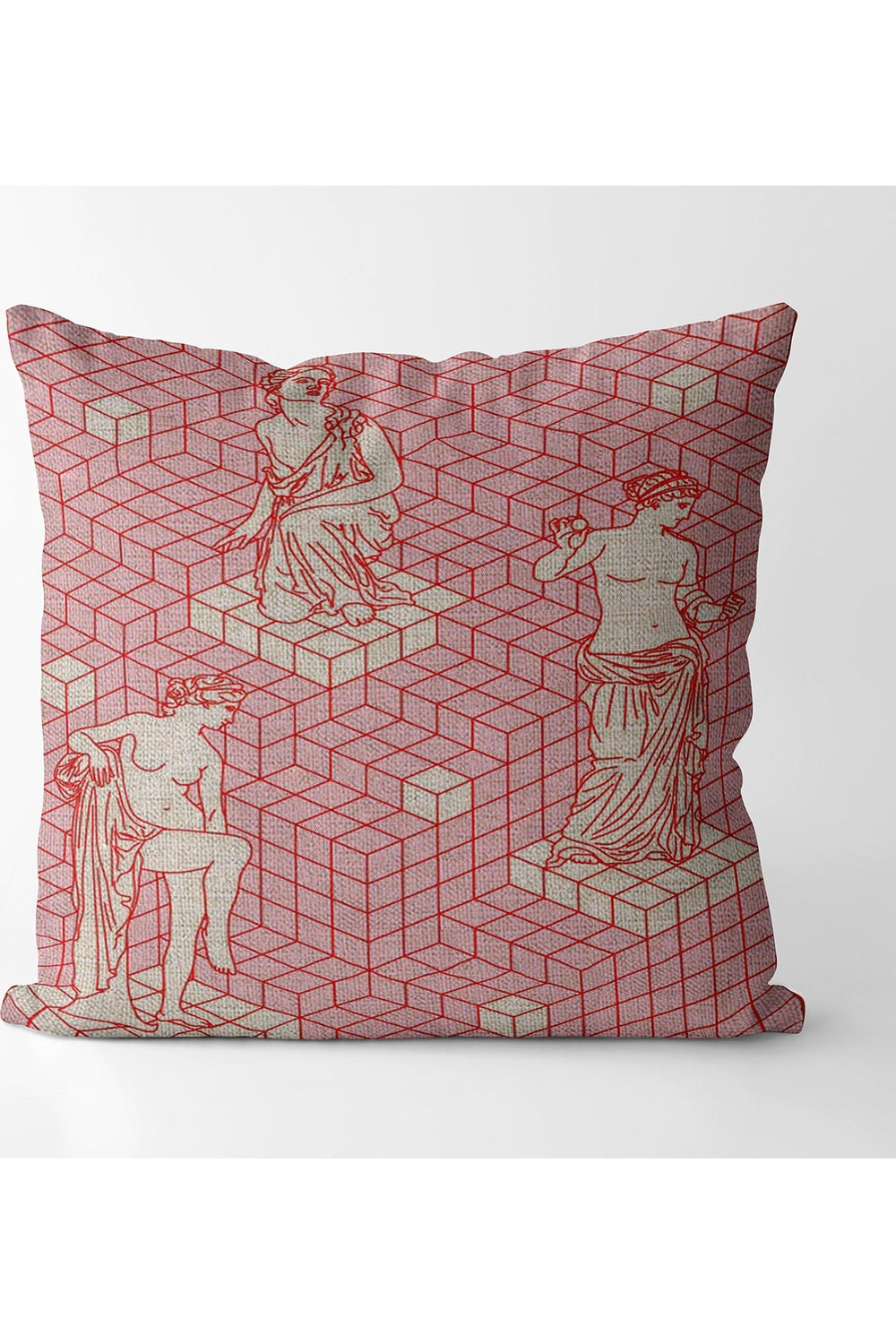 Rosa Quadrat Decorative Pillowcase | Bowlift