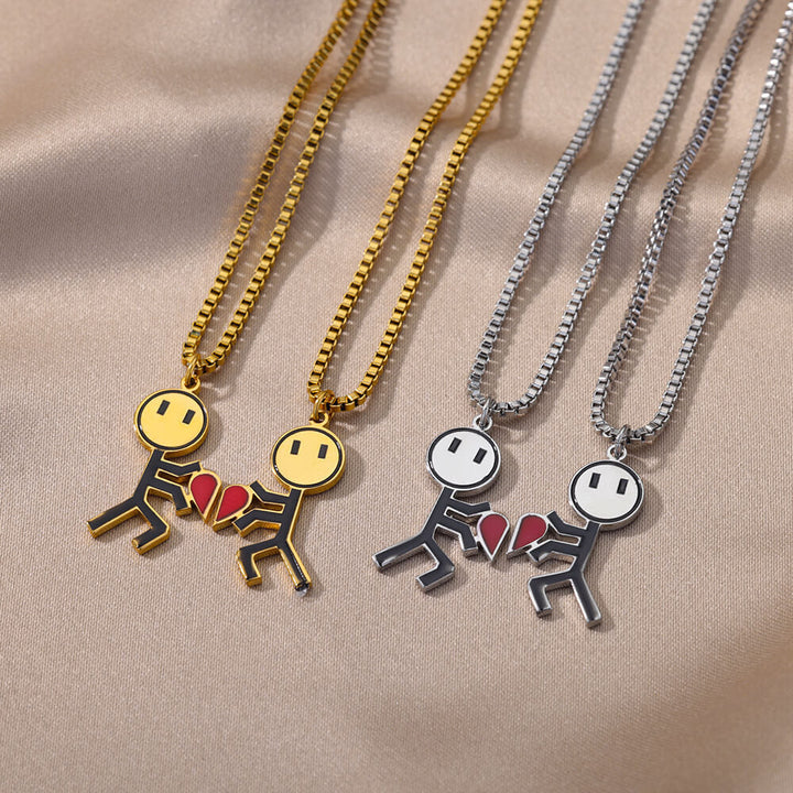 BowLift | 2pcs Double Love Heart Necklace