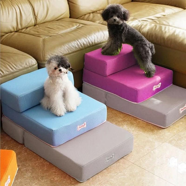 BowLift | DOGSTEP PRO – Luxury Dog Stair for Joint-Friendly Climbing onto Sofa & Bed