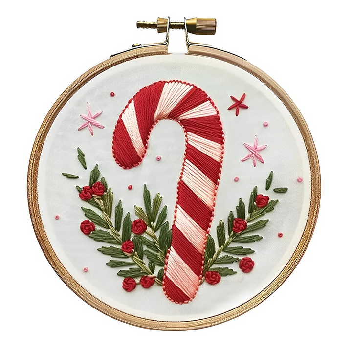 BowLift | Christmas Embroidery Starter Kit, DIY Cross Stitch Set with Holiday Patterns