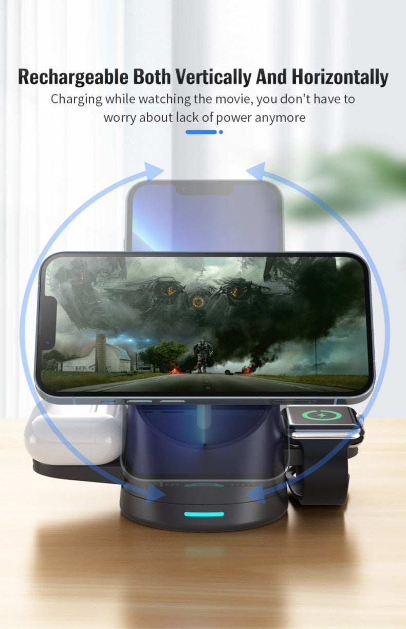 BowLift | 3in1 Space Station Magnetic Wireless Charger Stand