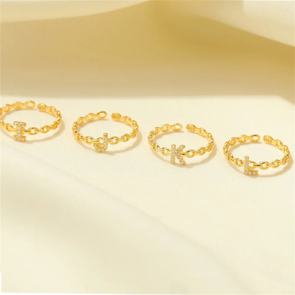 BowLift | Dainty Diamond Letter Initial Ring