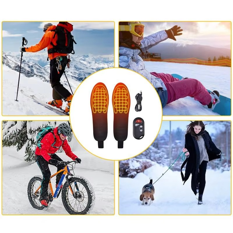 BowLift | USB Rechargeable 3-Mode Adjustable Heated Insoles for Outdoor Activities